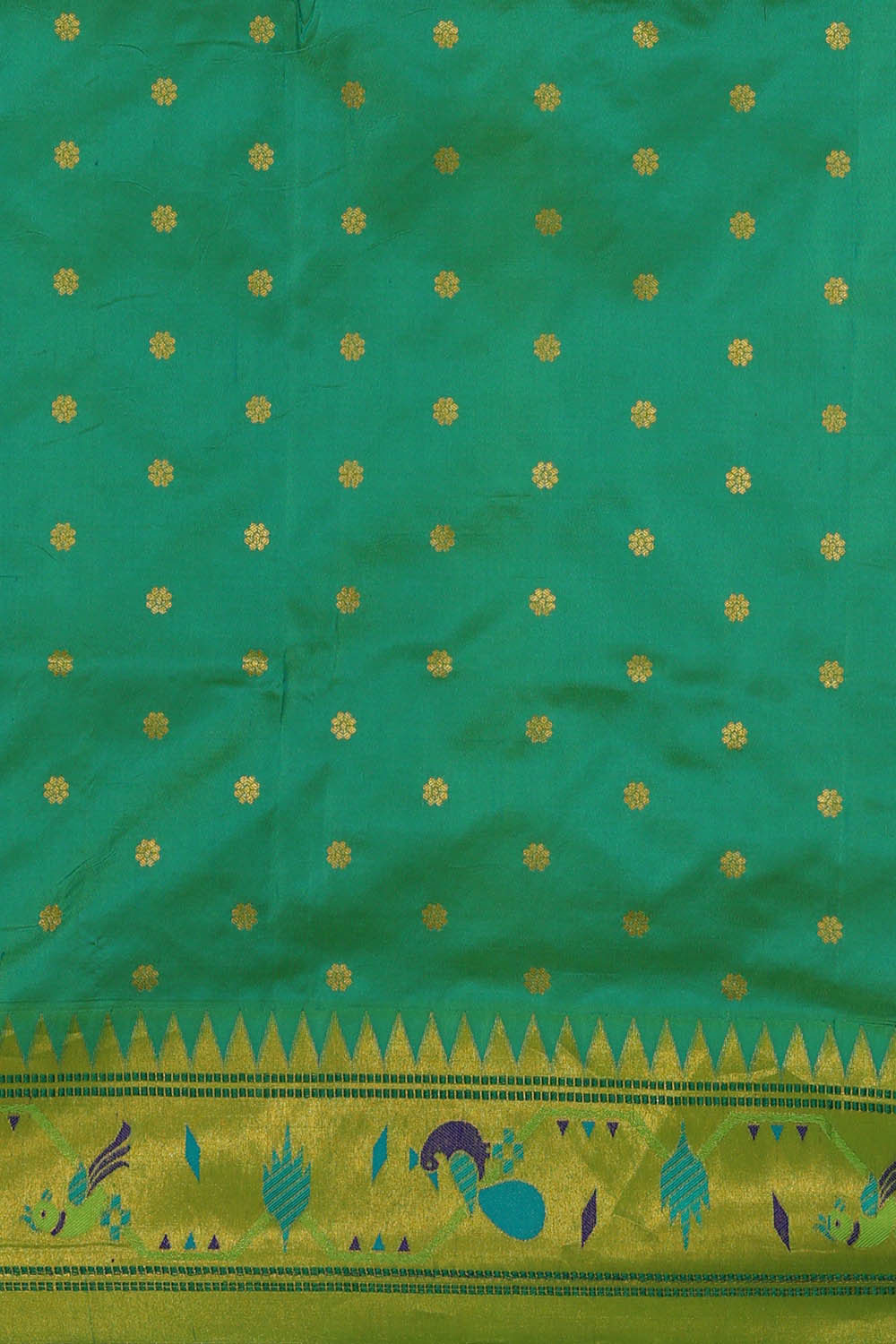 Image of Paithani Sea Green Saree